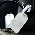 White Marble Bag Tag