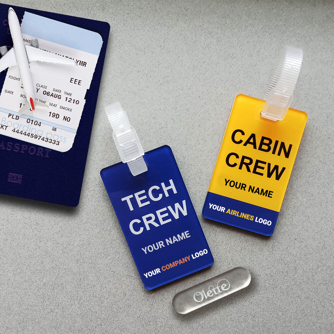 Custom Airlines or Corporate Crew Tags