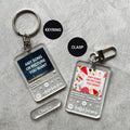 Music Playlist Keychain Bag Charm